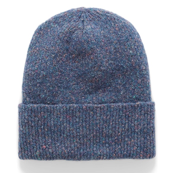 Simons Accessories - Blue flecked wool blend tuque made in Italy NWT
